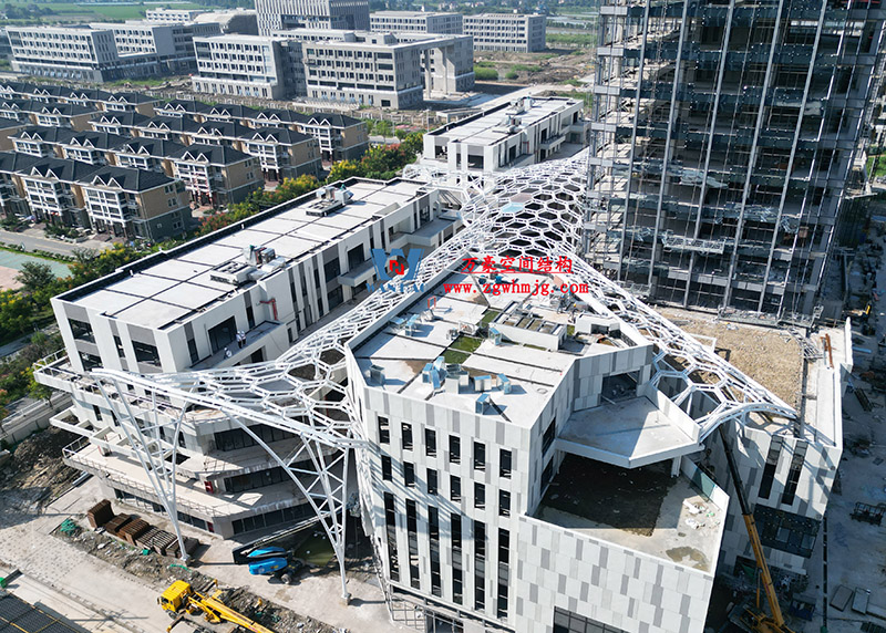 嘉興長安里ETFE氣枕鋼膜結構頂棚工程 嘉興長安里ETFE氣枕鋼膜結構頂棚工程