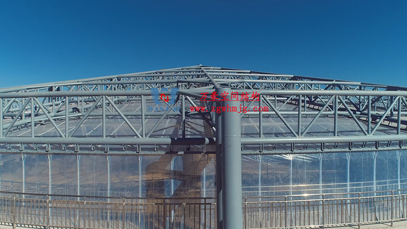 格爾木工業園ETFE膜結構污水池加蓋工程