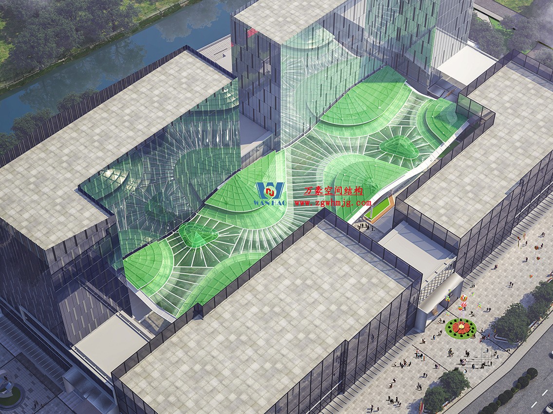 博多森谷項目中庭鋼膜結構工程