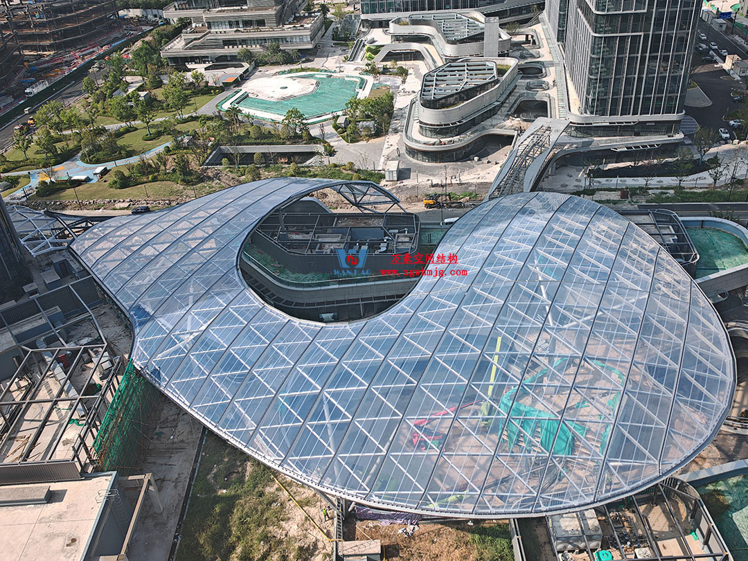 紹興華發金融活力城ETFE膜結構商業天幕 紹興華發金融活力城ETFE膜結構商業天幕