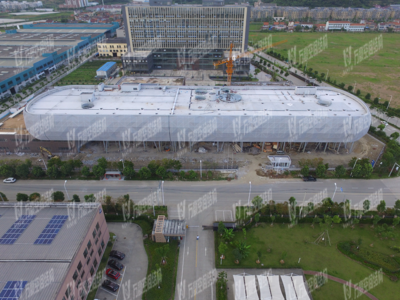 PTFE膜結構施工銀獎|菲仕電機外立面PTFE網格膜結構項目